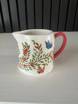 Anthropologie floral pitcher