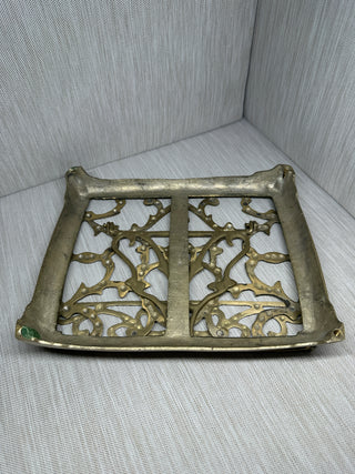 Solid Brass Folding Guest Book Stand Adjustable Tabletop Easel