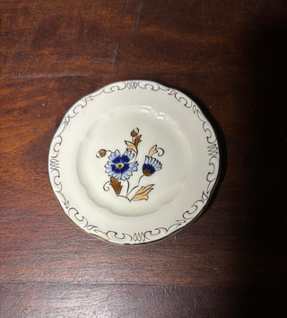 Vtg hand painted mini cornflower plate
