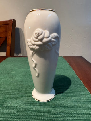 Vtg Lenox Rose Blossom Bud Vase