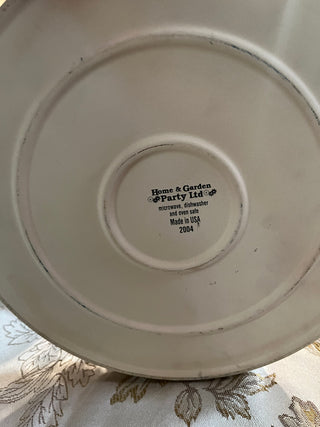 VTG Life Is Good Home and Garden Large Pottery Platter