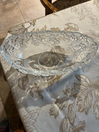 Mikasa Crystal Carmen Walther Oval Serving Bowl