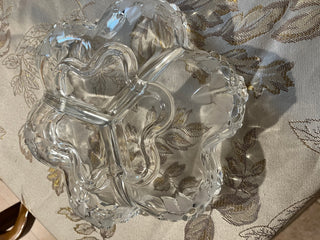 Mikasa Crystal Carmen Walther 3 Section Divided Serving Dish
