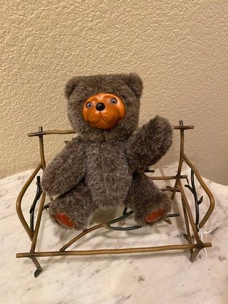 Robert Raikes wooden face bear  1985 RCD
