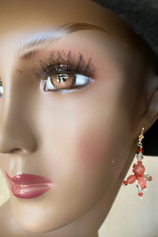 Art Jewelry Cherrystone/Swarovski Earrings