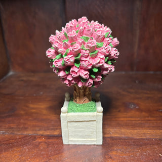 Dept. 56 pink roses topiary