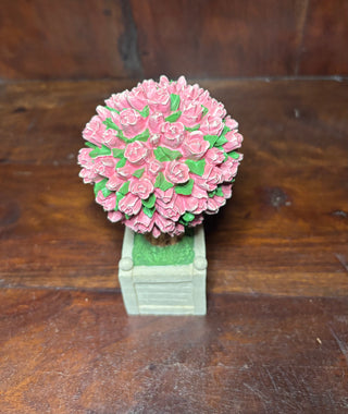Dept. 56 pink roses topiary