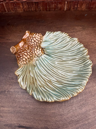 Vintage pinecone dish