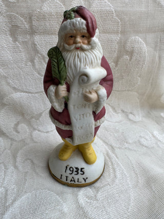 Santa Yellow Boots Figurine