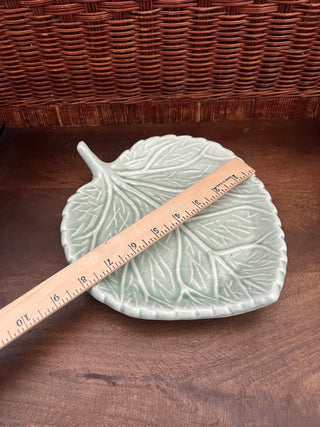 Celadon candle leaf plate