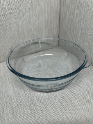 1940s Fire King Sapphire Blue Philbe Casserole Baking Bowl Anchor Hocking