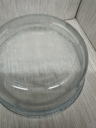 1940s Fire King Sapphire Blue Philbe Casserole Baking Bowl Anchor Hocking
