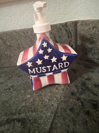 Boston Warehouse Star Mustard Dispenser