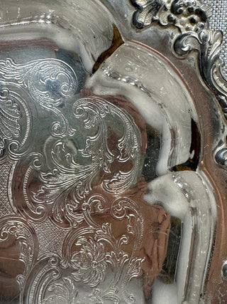 Sheridan Silver Co. silver-plated (silver-on-copper) tray/salver