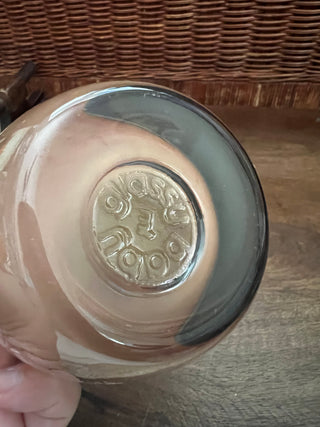 Glassybaby purple smoke votive holder