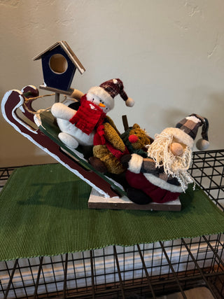 Tabletop Christmas Sled