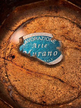 TL gilded Murano art glass bowl