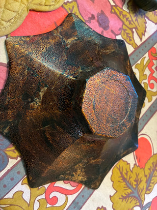 TL gilded Murano art glass bowl