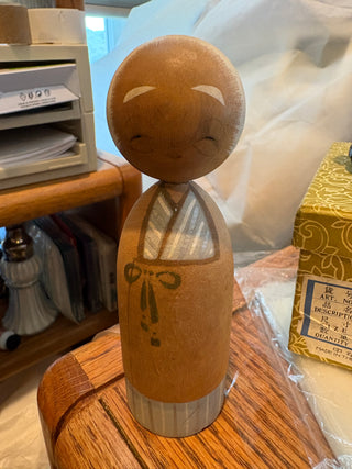 Vtg. HJapanese Kokeshi Folk Art Dolls (set of 2)
