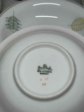 19pc Rosenthal Form E Modell Fine China Set Raymond Loewy Leaf Germany