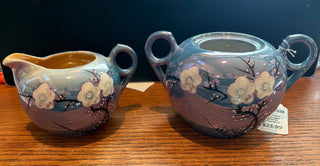 Vtg. (1950)  Japanese Lusterware, cherry blossom, hand painted