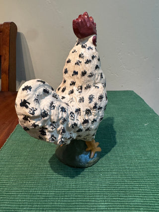 Vtg Country Rooster Resin Figurine