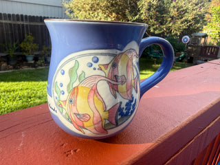 Vintage souvenir cup the Virgin Islands angelfish