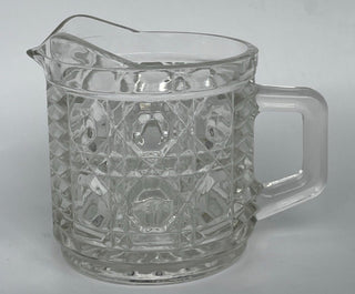 MCM Federal Glass Button and Cane Creamer