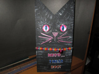 Halloween Porch Deco - Metal Cat