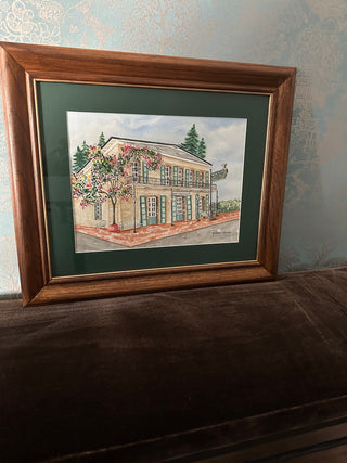 Original Watercolor Painting | "Murphy's Hotel" by JoEllen Werner | Framed Signed Artwork