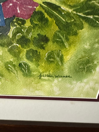 Original Watercolor Painting | "Korean Harvest Time" by JoEllen Werner | Framed Signed Artwork