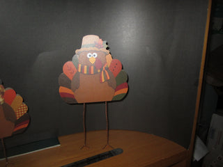 Turkey with long wired legs