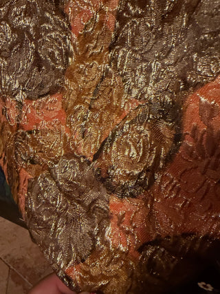 Vintage 1960s Handmade Brocade Dress Size O