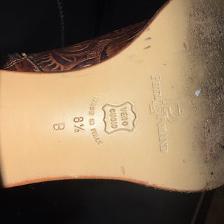 Phyllis Poland Brown Leather Boots size 8.5