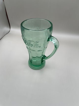 VNTG Libby Green Coca Cola Glass