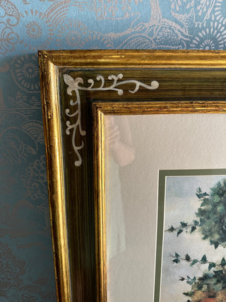 Annie LaPoint Framed Topiary & Wreath Prints - Tuscan Botanical Set of 2 (31" x 26.75")