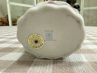 Vintage Takahashani Jolie Porcelain Mini Basket - Butterflies