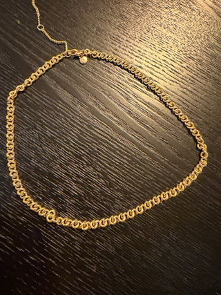 Madewell Gold tone braided necklace