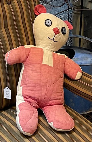 Teddy Bear Made from VNTG Quilt