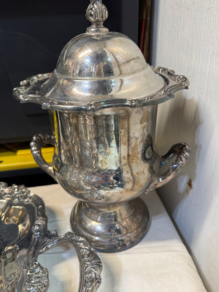 Vtg Silverplate Ice Bucket