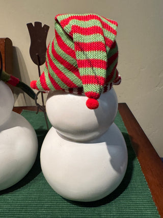 Ceramic Snowman Figurines