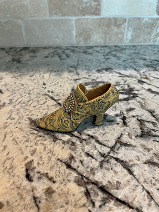 Miniature Victorian Heel w/Rhinestone Detail