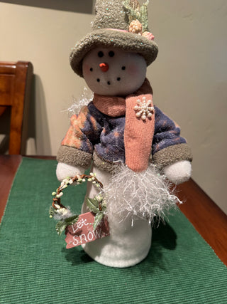 Holiday Weighted Snowmen Plush Figurine