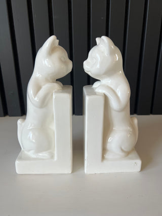 Pair of cat bookends