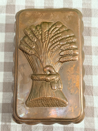 Vintage Copper Wheat Mold
