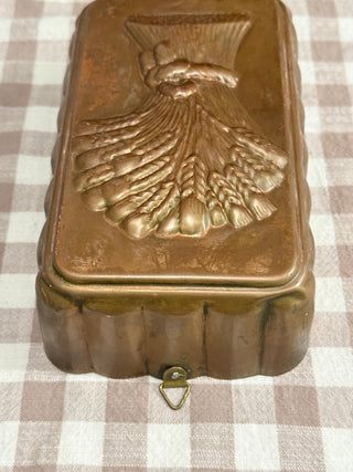 Vintage Copper Wheat Mold