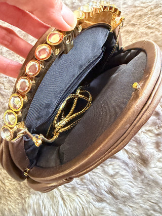 Elegant Brown Evening Bag