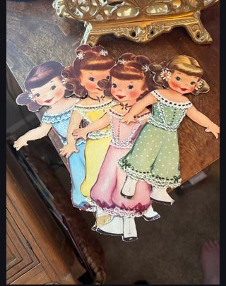 1951 Polly & Her Playmates 4 paper dolls and outfits