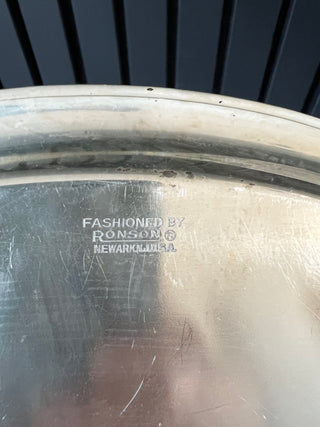 Silver plated oval tray