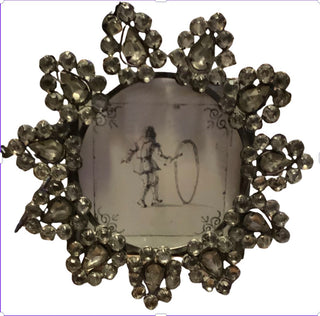 MG Rhinestone circle frame